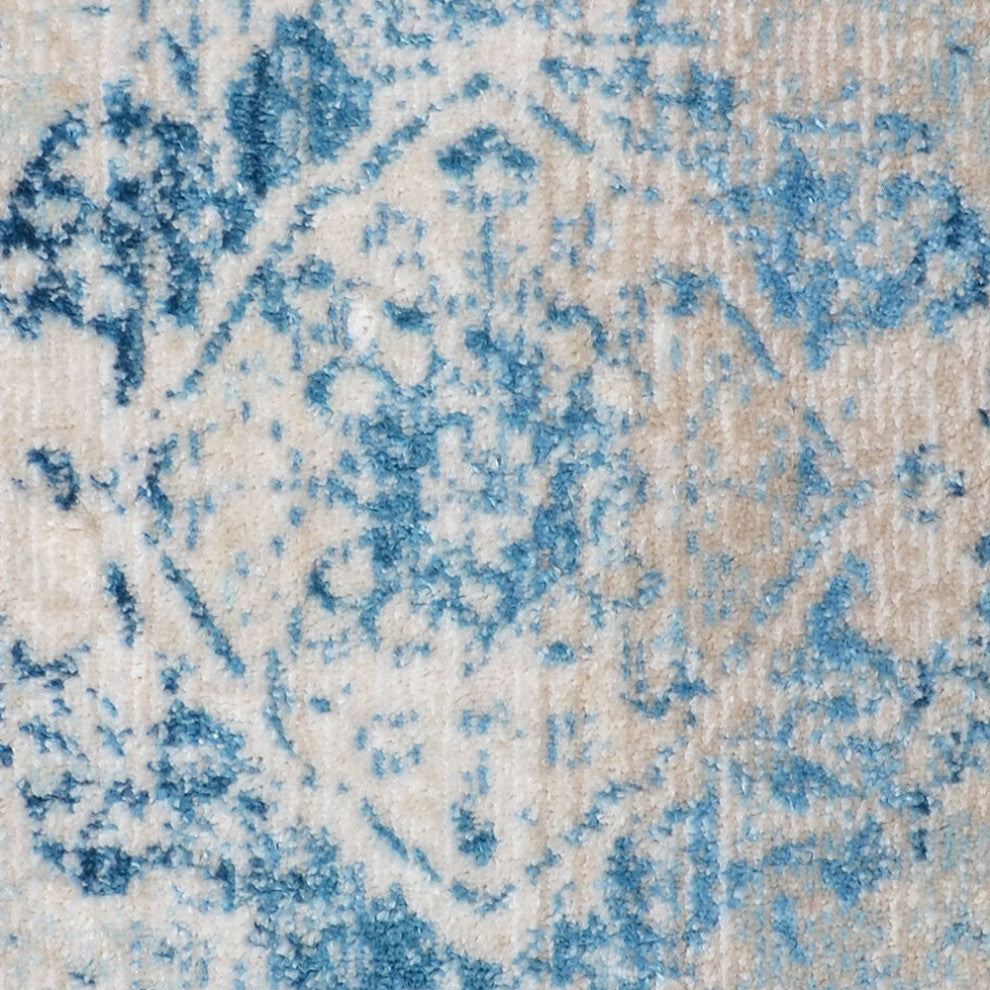 MACHINE MADE POLYESTER AREA RUGS  -Blue Color, Oriental ,Rugs for Living Room