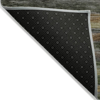 Machine Washable Indoor/Outdoor Chantille ACN1639 Brown 5' x 7'6" Rug