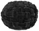 Pj Velvet Pouf Black