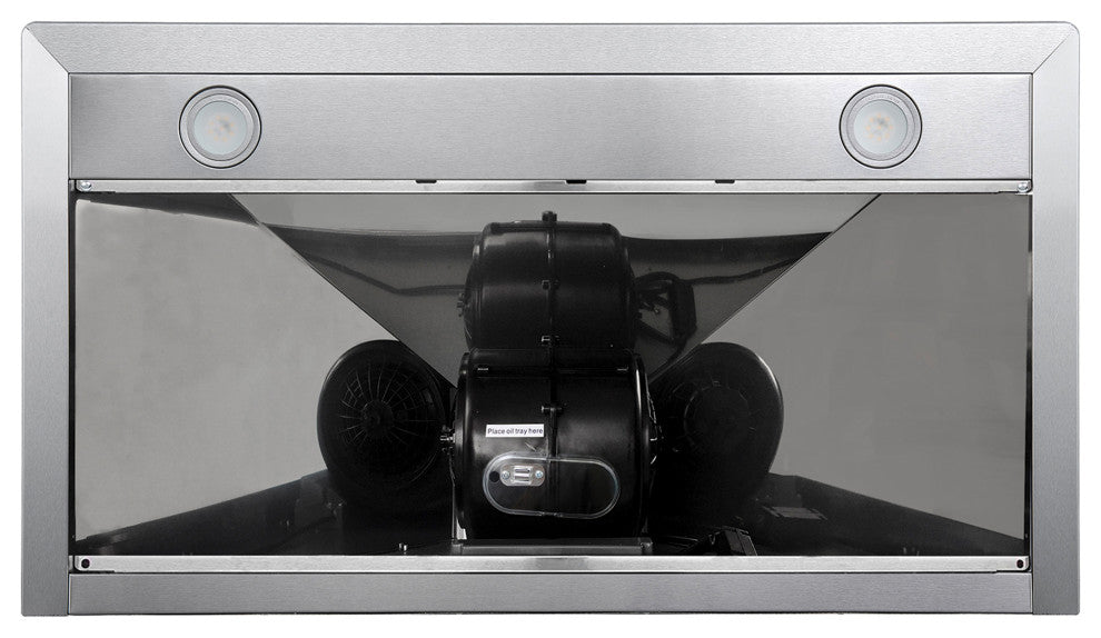 Cosmo Ducted Wall Mount Range Hood in Stainless Steel, Permanent Filters, 36"