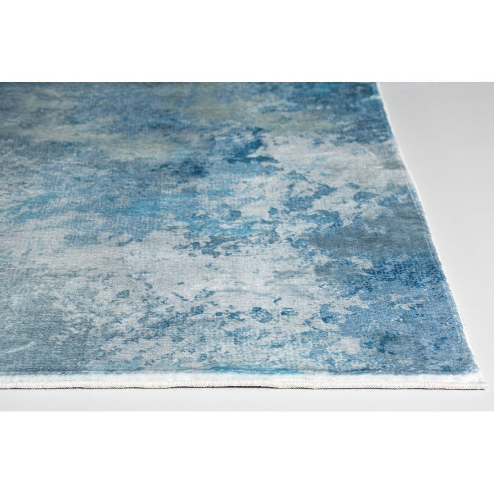 KAS Roxy 2803 Blue Nebula Area Rug, 2'x7' Runner
