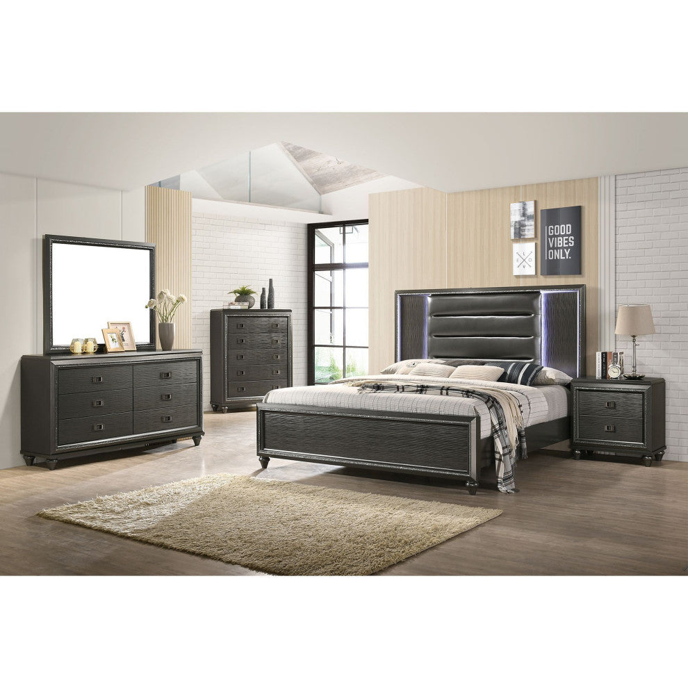Picket House Furnishings Faris Panel Bed in Black