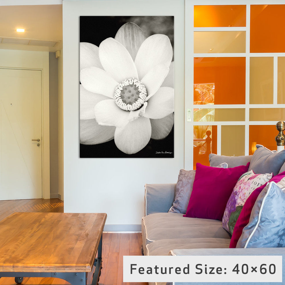 "Lotus Flower III" by Debra von Swearingen, 40x26x1.5