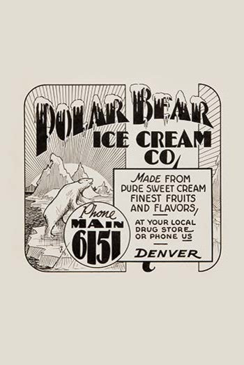Polar Bear Ice Cream Company- Fine Art Giclee Print 24" x 36"
