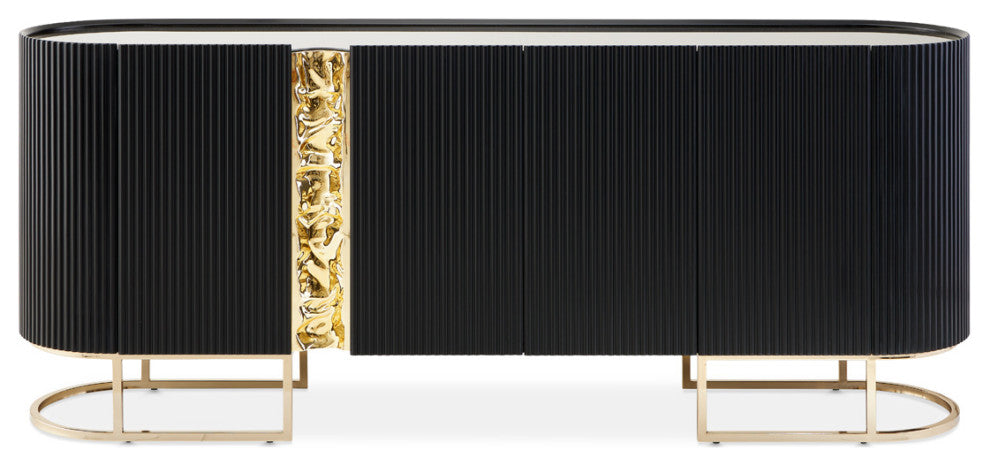 Lisbon Console Table Silken Matte Black