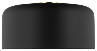 Malone Large Ceiling Flush Mount, Midnight Black