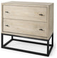 Rustic Modern Light Wash Two Drawer Chest
