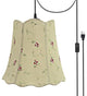 Aspen Creative 74062-21, 2-Light Plug-In Swag Light Conversion Kit, Apricot