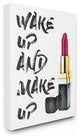 Stupell Industries Wake Up and Make Up, Canvas Wall Art, 30"x40"