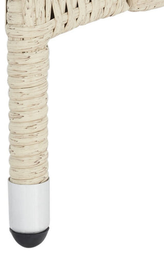 Safavieh Outdoor Edna 3 Piece Lounge Set Beige/White Cushion