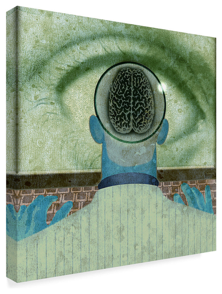 Anthony Freda 'Minds Eye Green' Canvas Art
