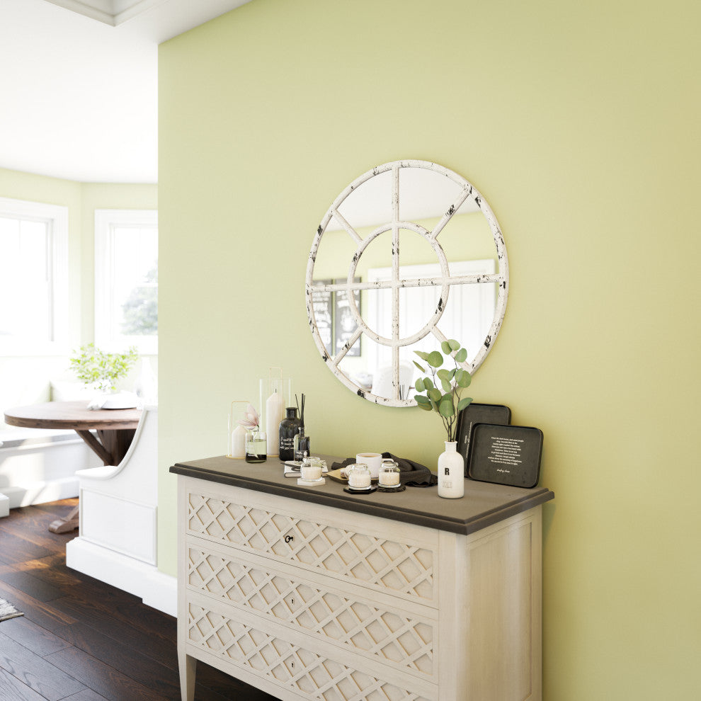 Kenroy 60581DW Mirror, Merriam Collection, Distressed White Finish