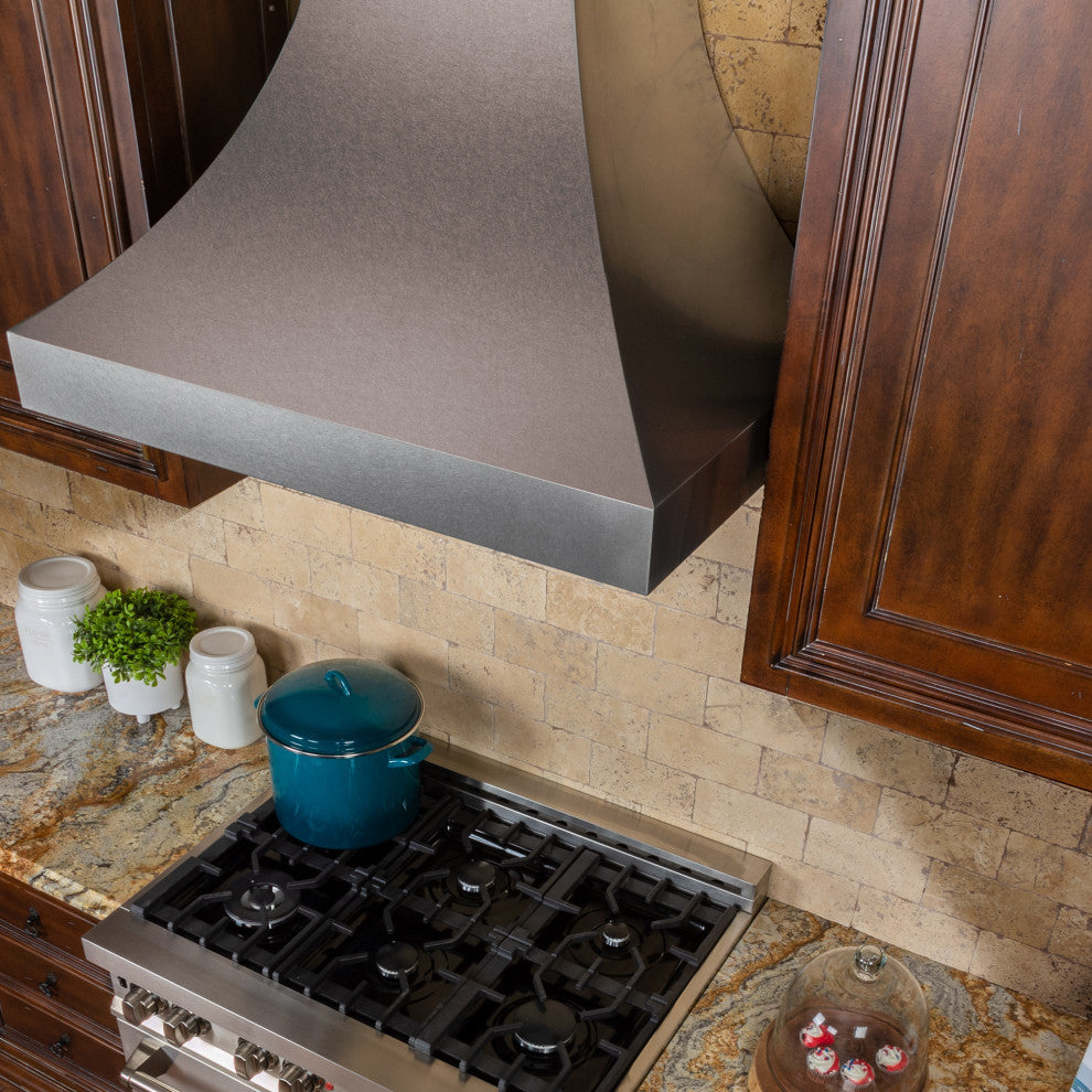 ZLINE 36" Designer Series DuraSnow Stainless Steel Wall Range Hood, 8632S-36