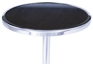 Butler Sash Metal and Marble End Table