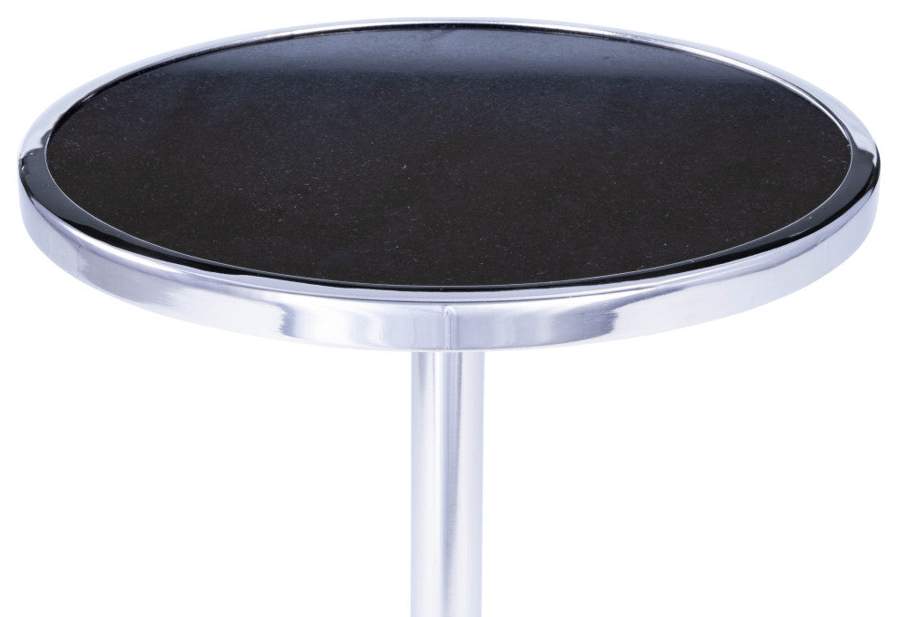 Butler Sash Metal and Marble End Table