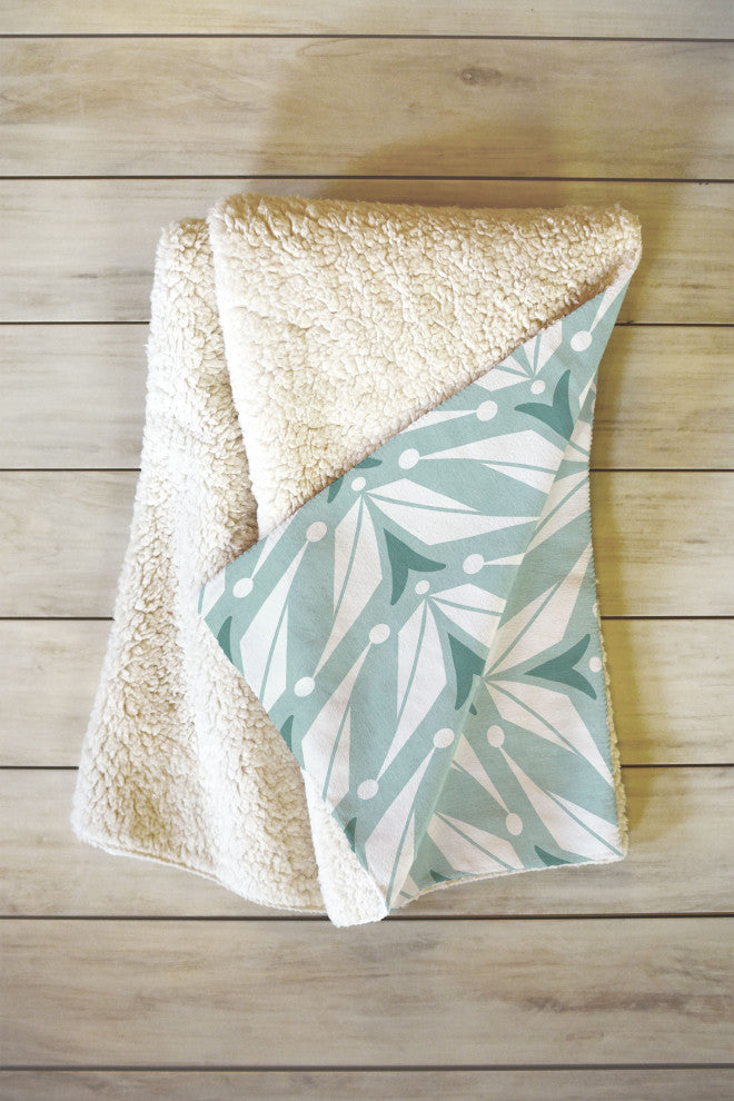 Heather Dutton Tulipa Mist Fleece Throw Blanket