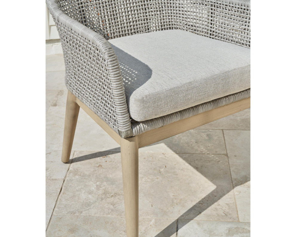 Seton Creek Gray Outdoor Dining Arm Chair, Set of 2