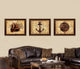 Boat Vintage Nautical Map Print on Canvas with Picture Frame, 21" x 27"