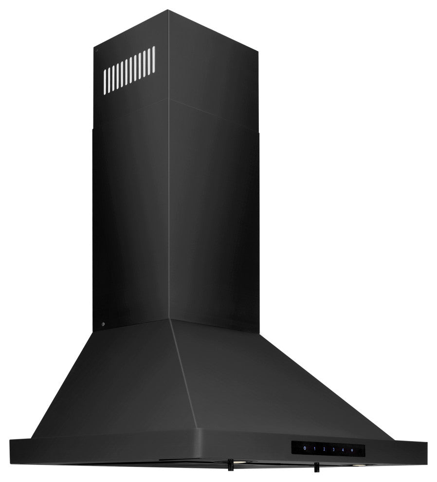 ZLINE 24" Convertible Vent Wall Range Hood in Black Stainless Steel