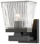 Zlite 1936-1S-MB 1-Light Wall Sconce, Clear