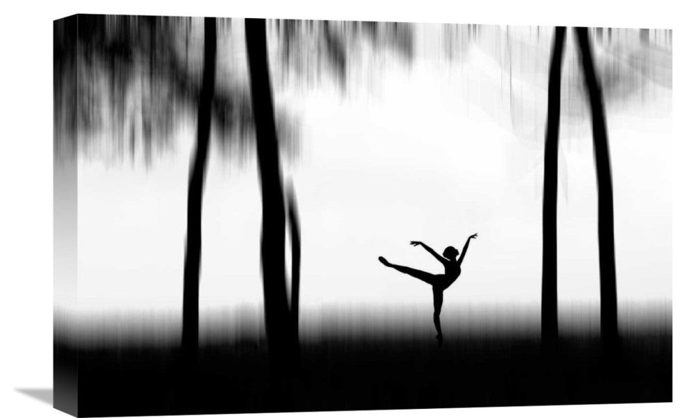 "Dancing" Stretched Canvas Giclee by Bocah Bocor, 22x15"