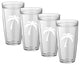 Kasualware 22 Oz Doublewall Tall Drink. Palm Tree Set/4