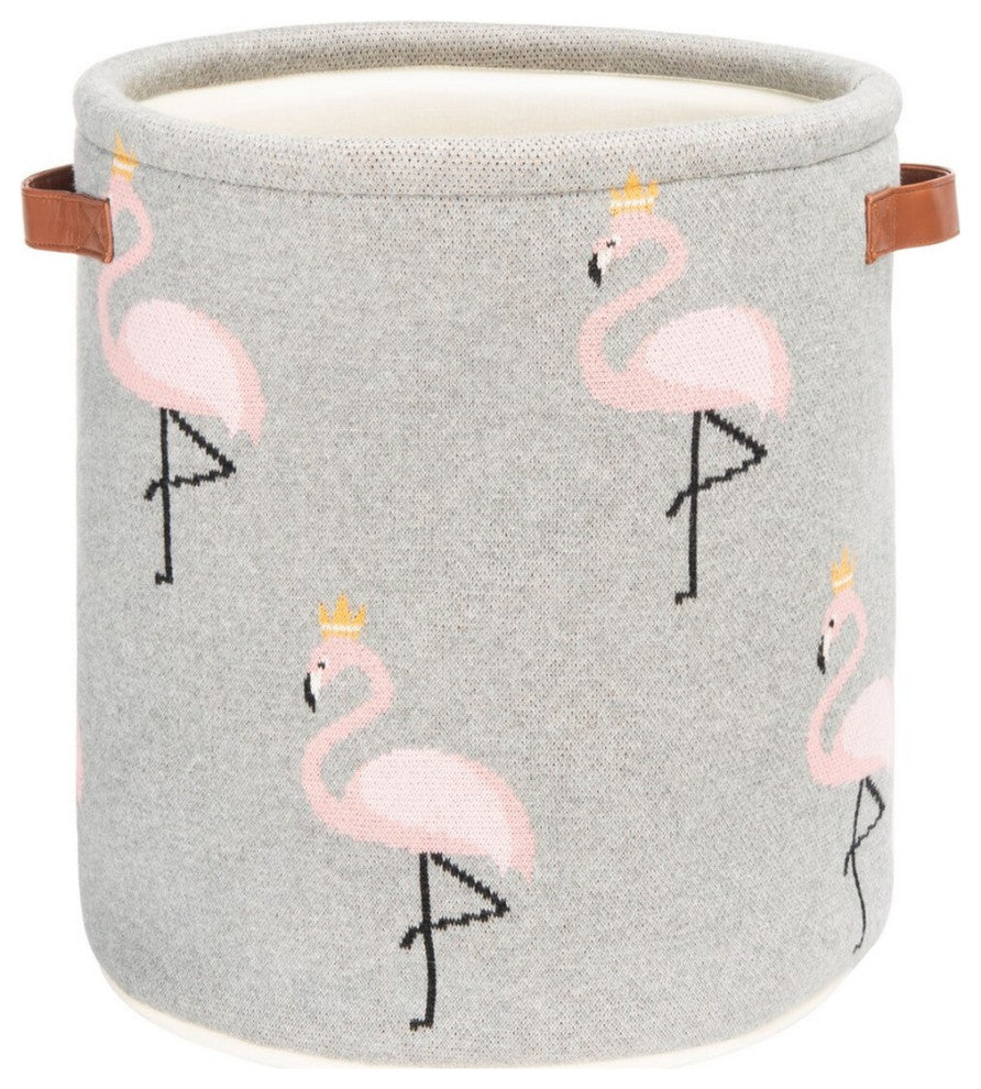 Safavieh Baby Flora Flamingo Basket Grey 14" x 14" x 42"
