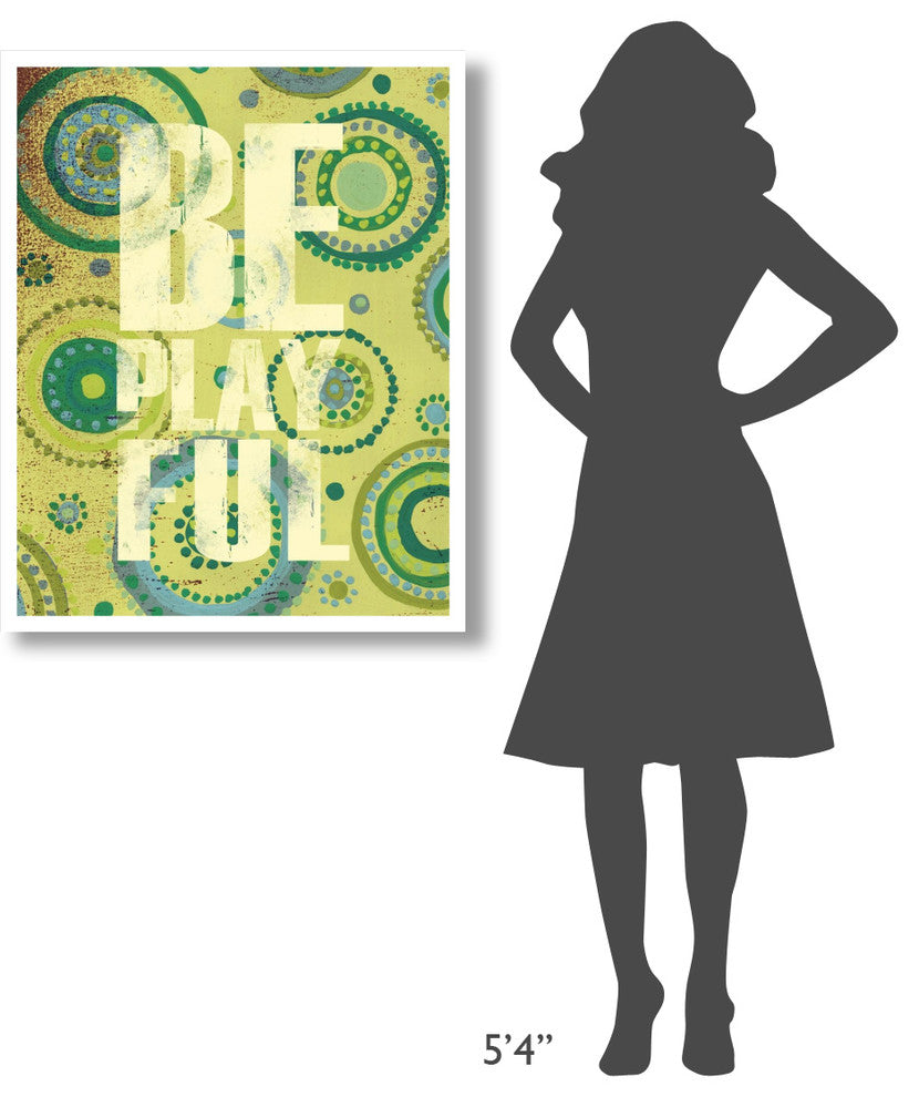 "Bright Be Playful" Digital Paper Print by Anne Tavoletti, 30"x37"