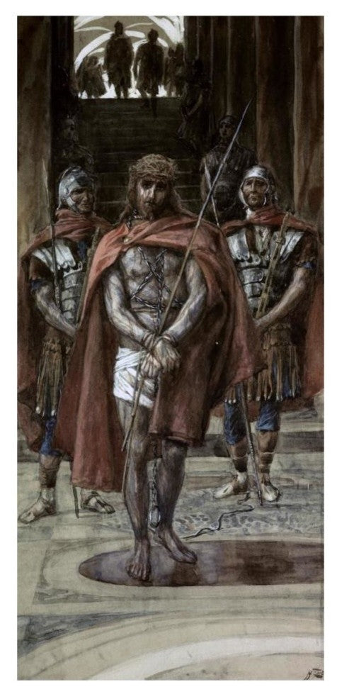 "Jesus Leaves The Judgement Hall" Digital Paper Print by James Tissot, 16"x32"
