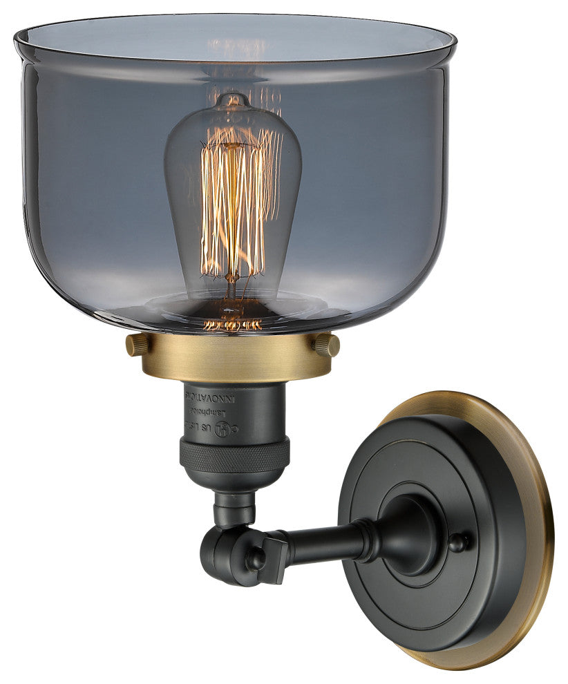 INNOVATIONS LIGHTING 203BK-BPBB-HRBB-G73 Large Bell 1 Light Mixed Metals Sconce