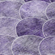 Machine Washable Indoor/Outdoor Chantille ACN594 Purple 2''6" x 3''10" Rug