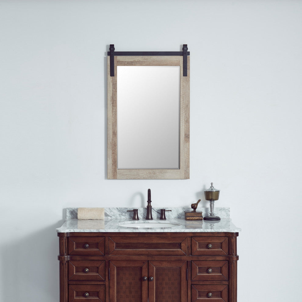 Cortes Rectangular Wall Mount Mirror, North American Logs, 24"