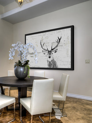 Parvez Taj "Inquisitive Deer" Framed Painting Print, 30"x20"