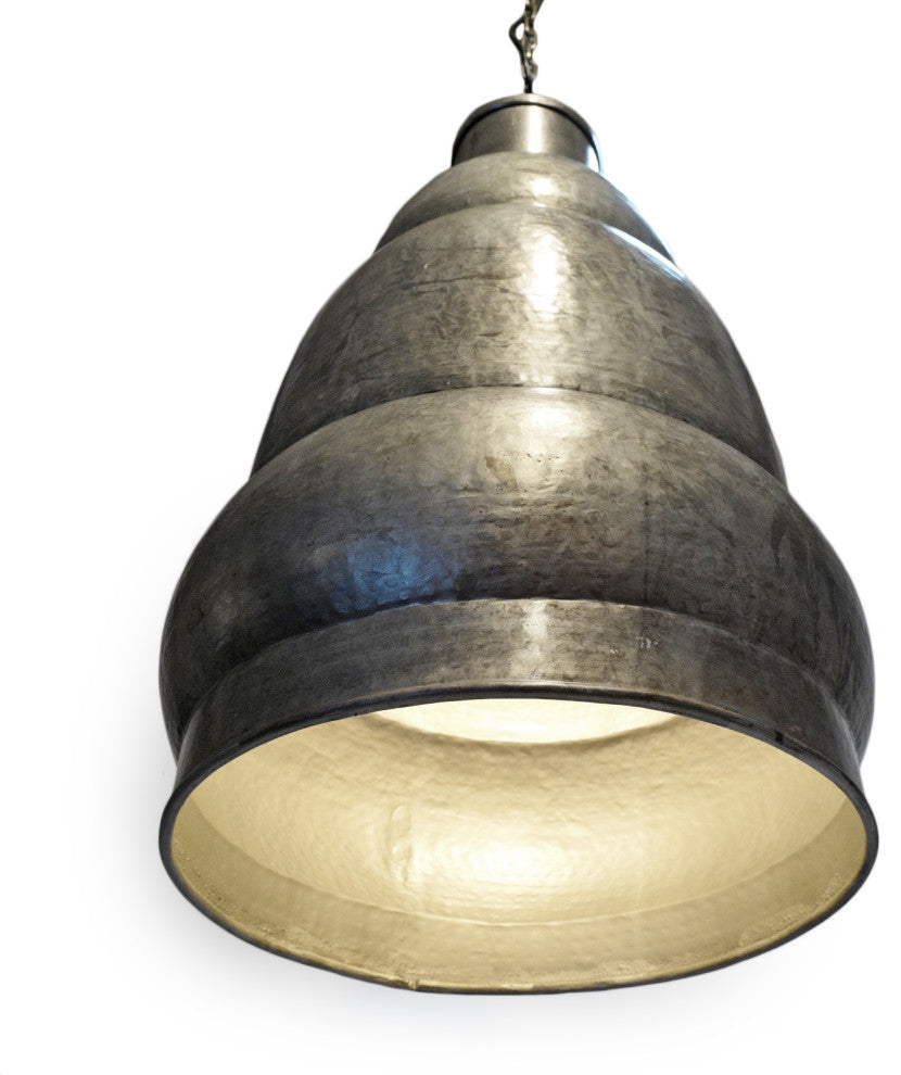 Hammered Nickel Shalet Pendant