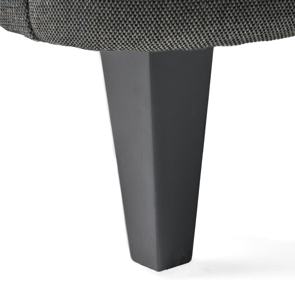 GDF Studio Alfred Royal Vintage Design Upholstered Arm Chair, Gray