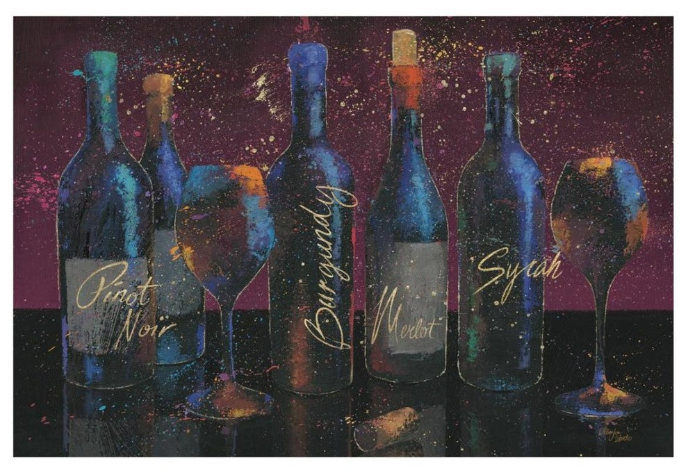 "Wine Splash Dark I" Digital Paper Print by Wellington Studio, 32"x22"