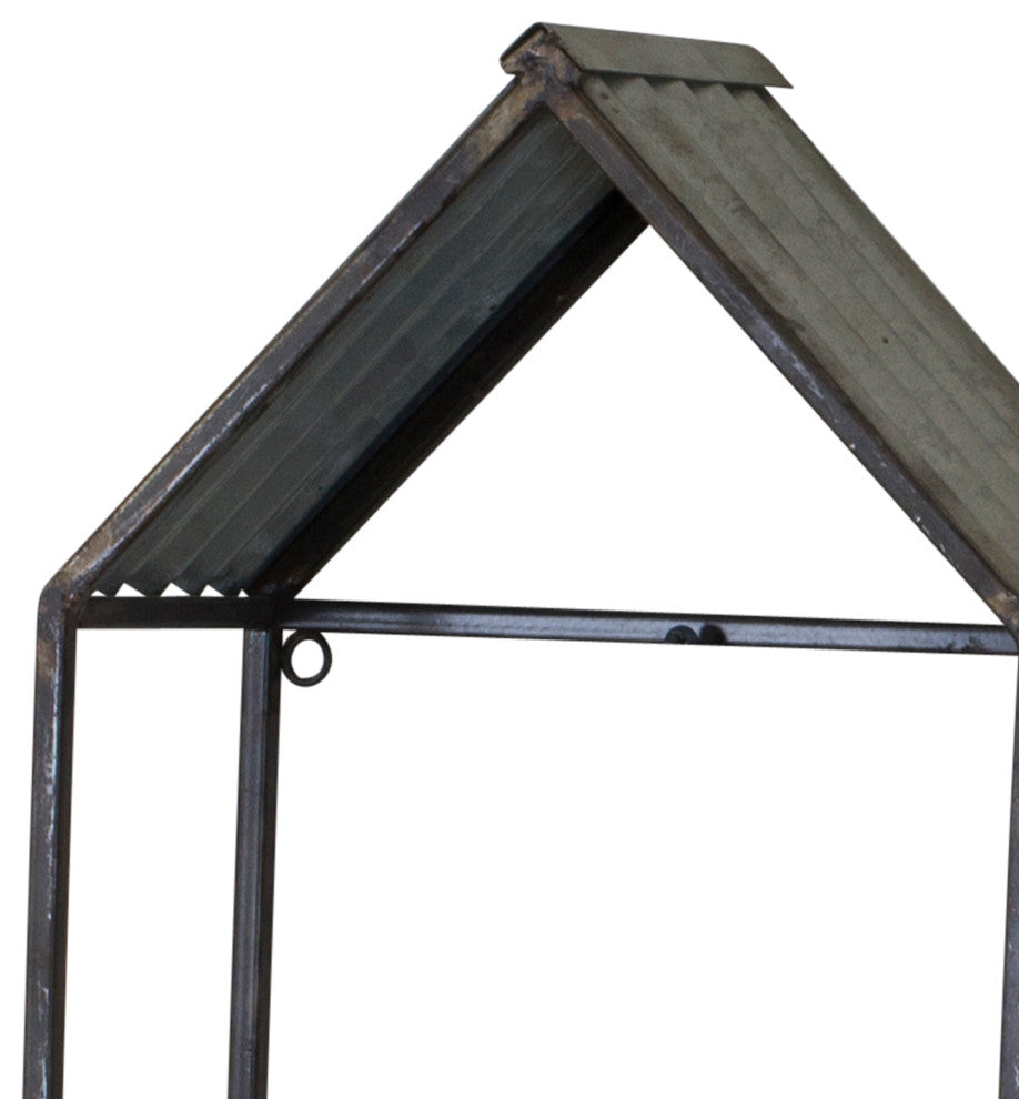 Metal Wall Planters Set of 2, Gray