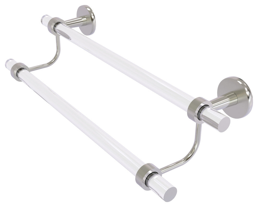 Clearview 30" Double Towel Bar, Satin Nickel