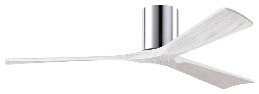 Matthews Fan, Irene-3H Ceiling Fan, Polished Chrome, 60-Inch, Matte White