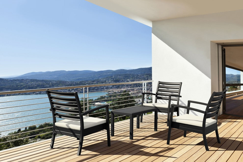 Compamia Ocean Outdoor Coffee Table, Black