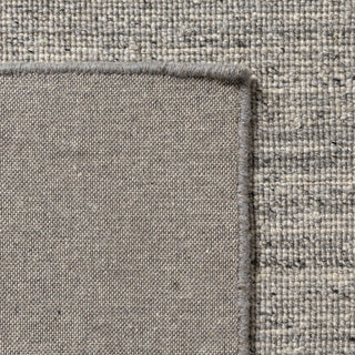 Zane Silver Industrial Solid Handwoven Wool/Cotton Indoor Area Rug