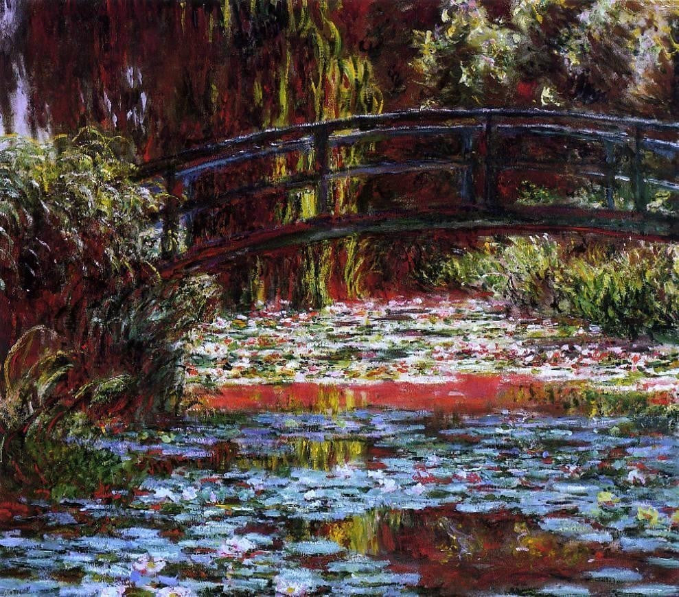 Claude Oscar Monet A Bridge over the Water-Lily Pond Gallery Wrapped Canvas