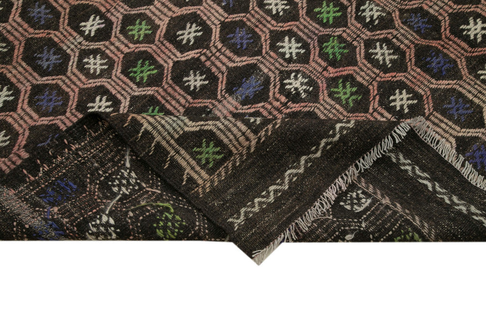 Rug N Carpet - Hand-knotted Turkish 6' 8'' x 9' 10'' Vintage Wool Kilim Rug
