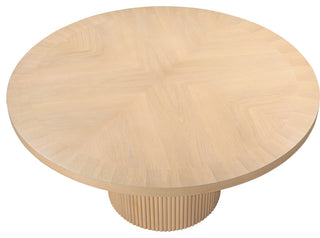Belinda Beech Wood Dining Table, Natural, 59"Wx59"Dx30" H