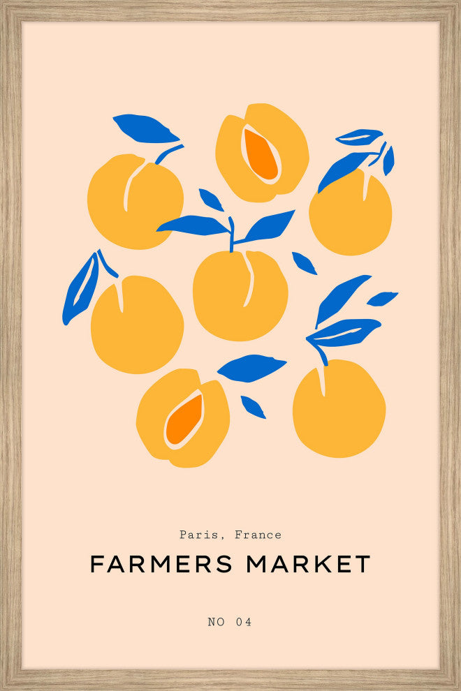 "Paris Farmers Market" Framed Painting Print, 20x30