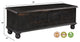 Brunswick Carved Box Ottoman, Black
