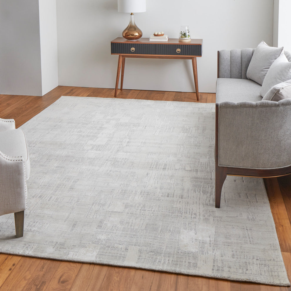 Kinton Modern Abstract, Ivory, 10'x14' Area Rug