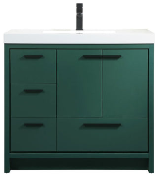 Walker 36" Single Bathroom Vanity, Green