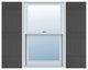 Lifetime Vinyl Standard 4-Board Joined Board-n-Batten Shutters, Gray 018