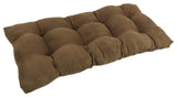 42-inch by 19-inch Squared Micro Suede Tufted Loveseat Cushion